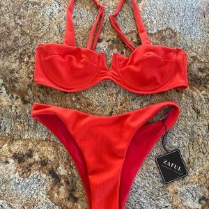 Red Zaful Bikini